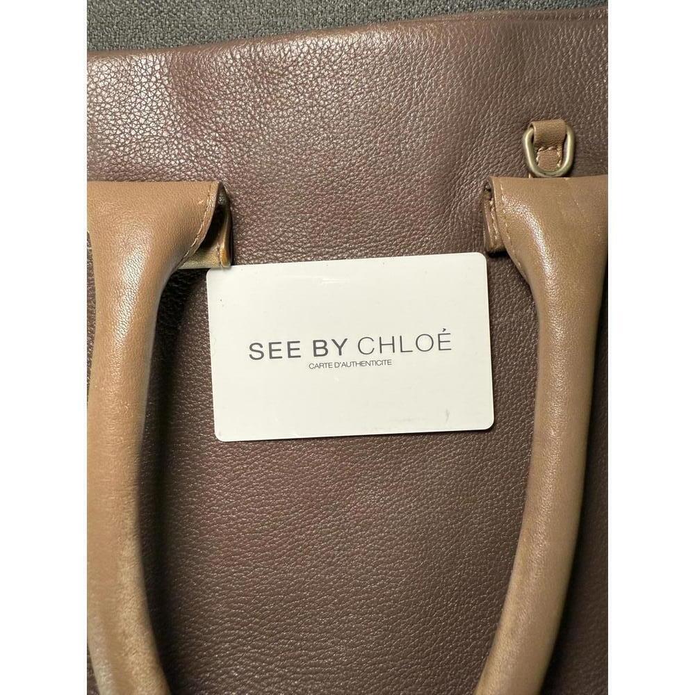 See By Chloé Brown Leather Tote Bag - Picture 4 of 7